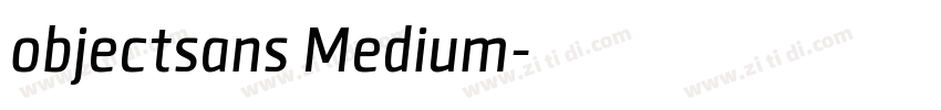 objectsans Medium字体转换
